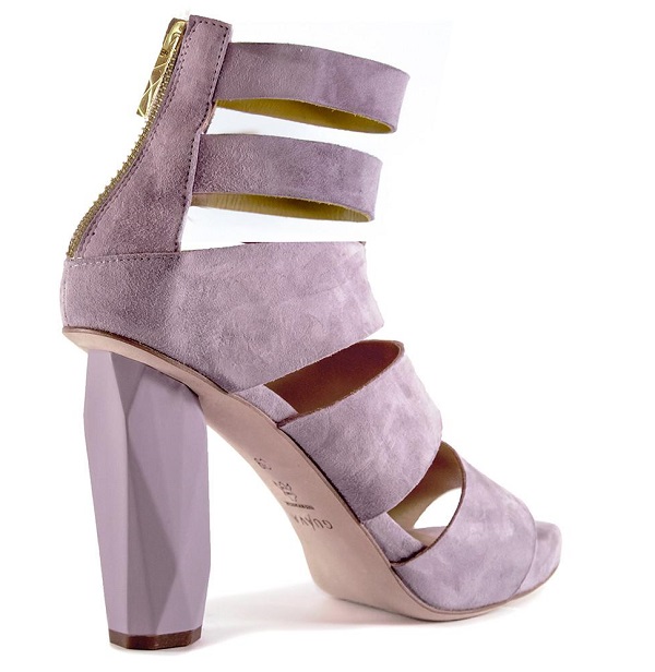 zapatos de tacon lila lavanda